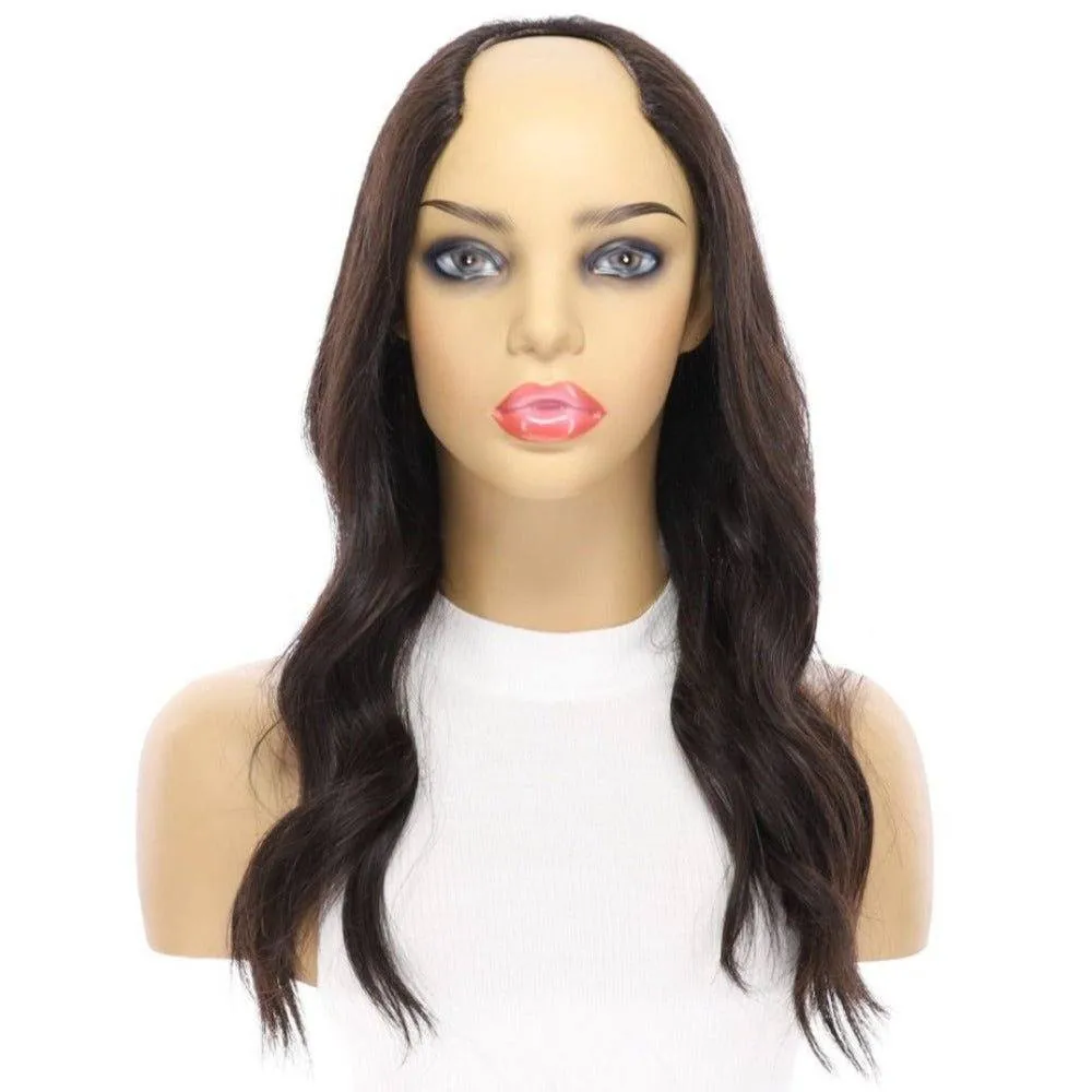 20" U-Shape Wig Soft Black