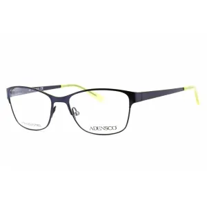 Adensco Women's Eyeglasses - Full Rim Navy Metal Rectangular Frame | Ad 205 0EST 00
