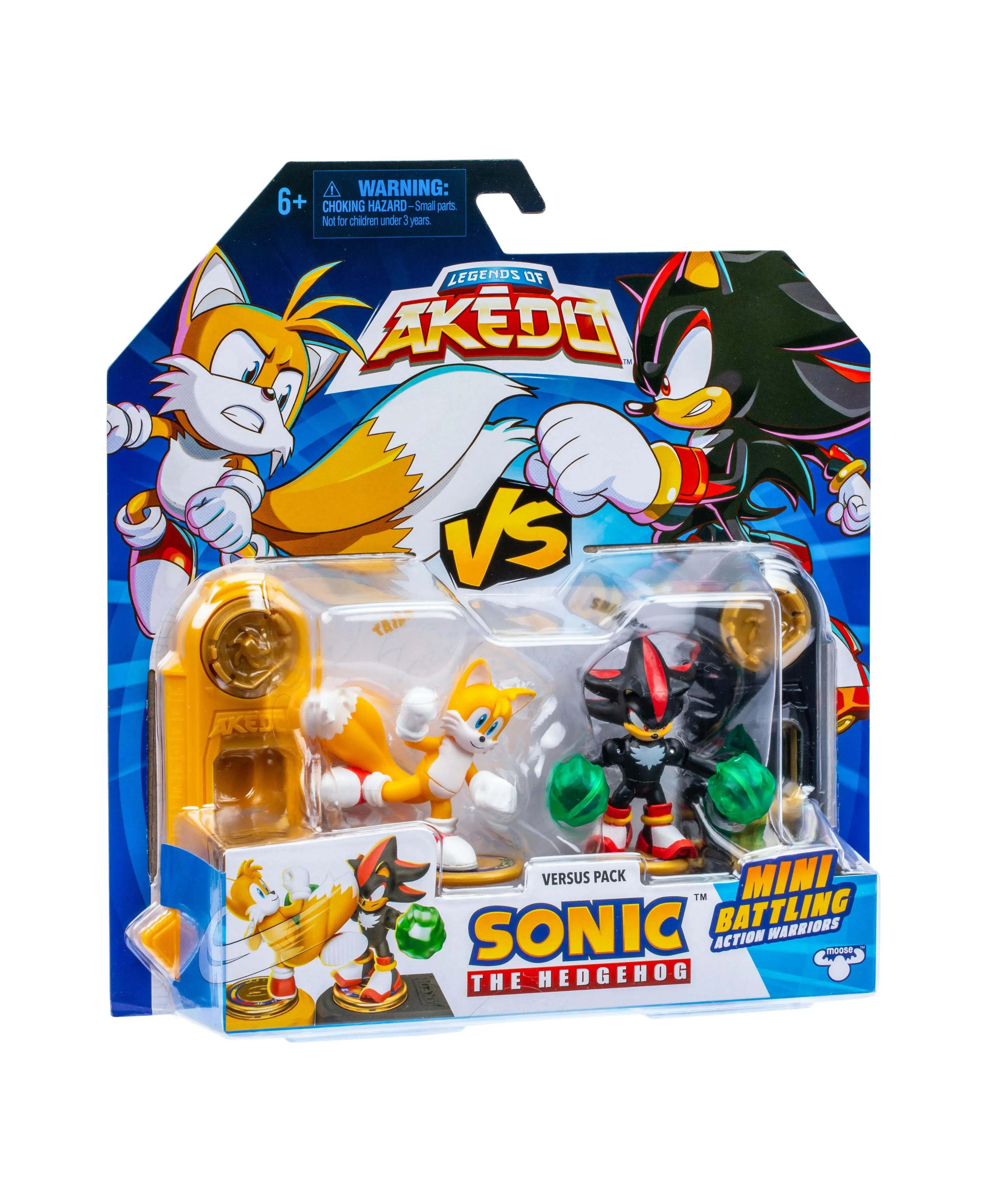 Akedo Sonic the Hedgehog: Tails vs Shadow Speed Strike Action Figures