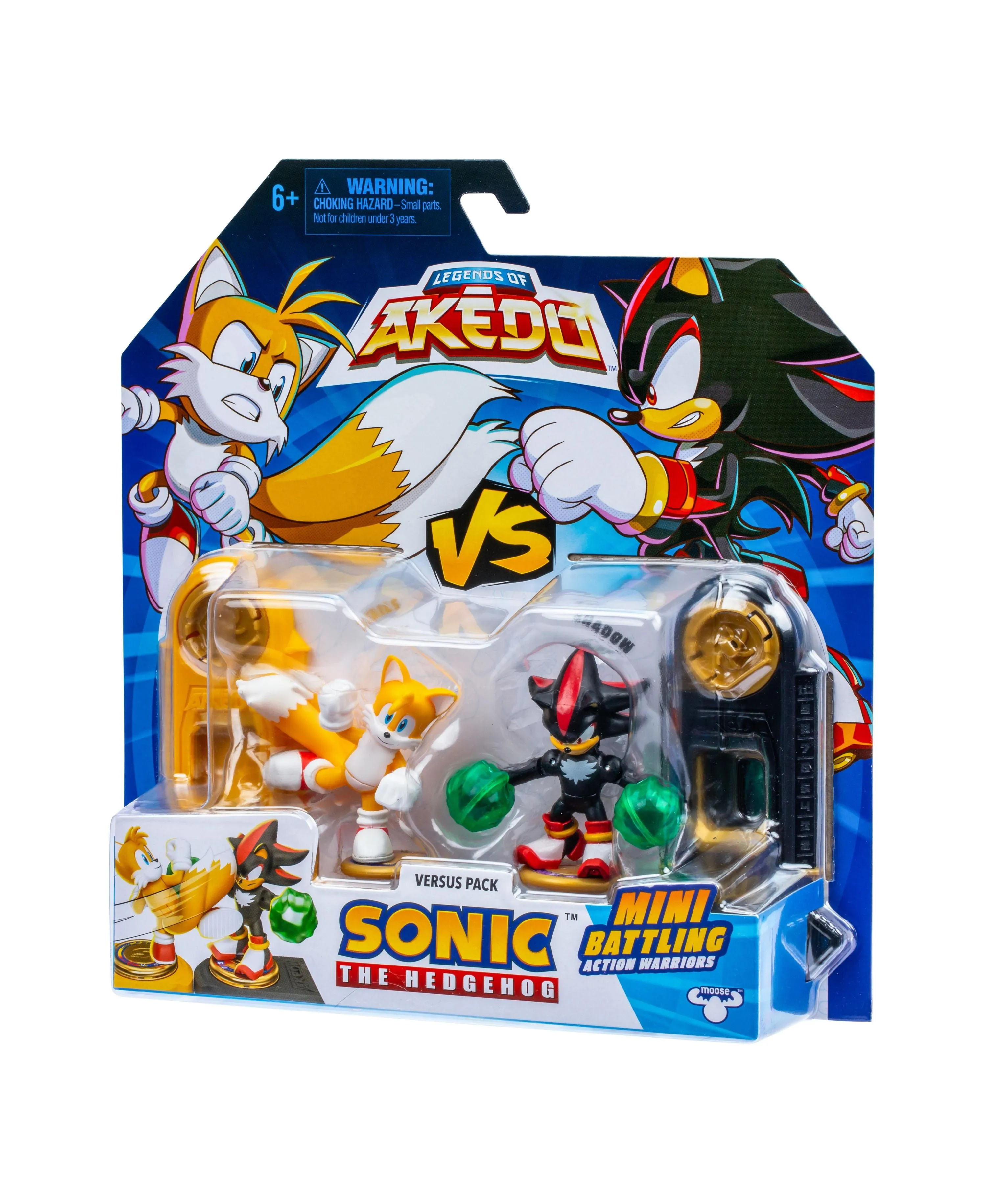 Akedo Sonic the Hedgehog: Tails vs Shadow Speed Strike Action Figures