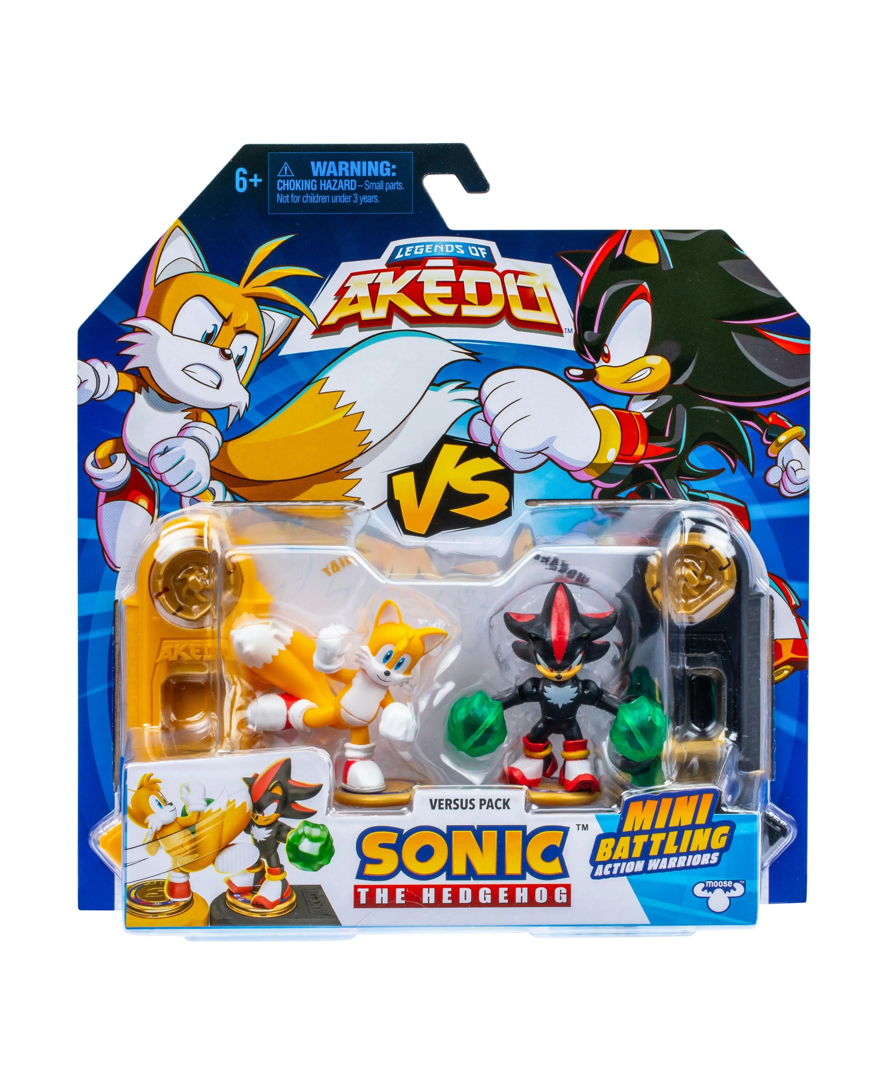 Akedo Sonic the Hedgehog: Tails vs Shadow Speed Strike Action Figures