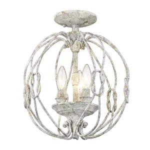 Antoinette OY Three Light Semi-Flush Mount