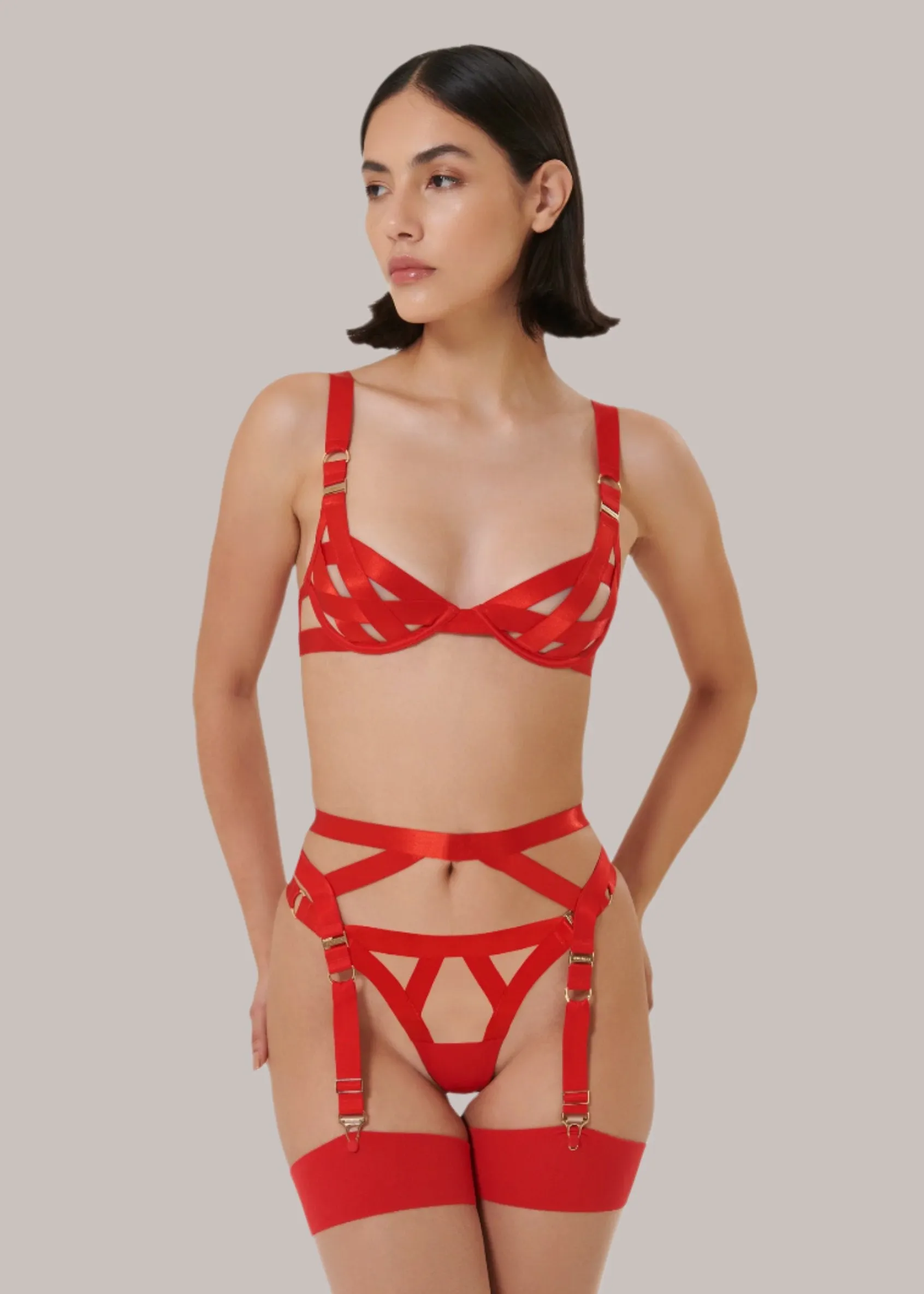 Ariana Suspender (Red)