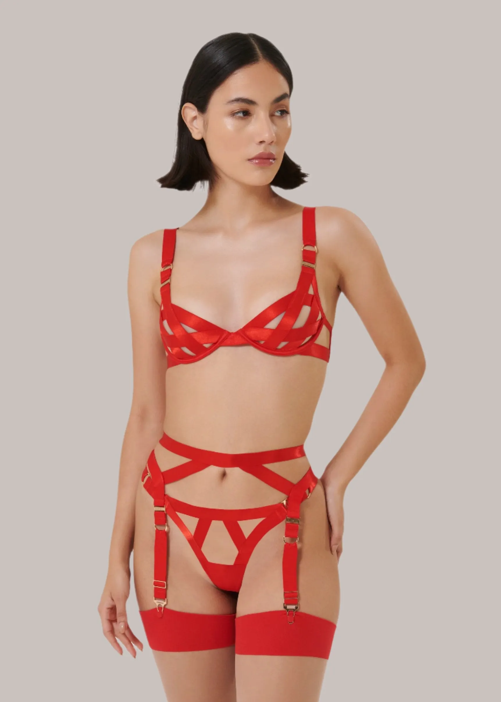 Ariana Suspender (Red)