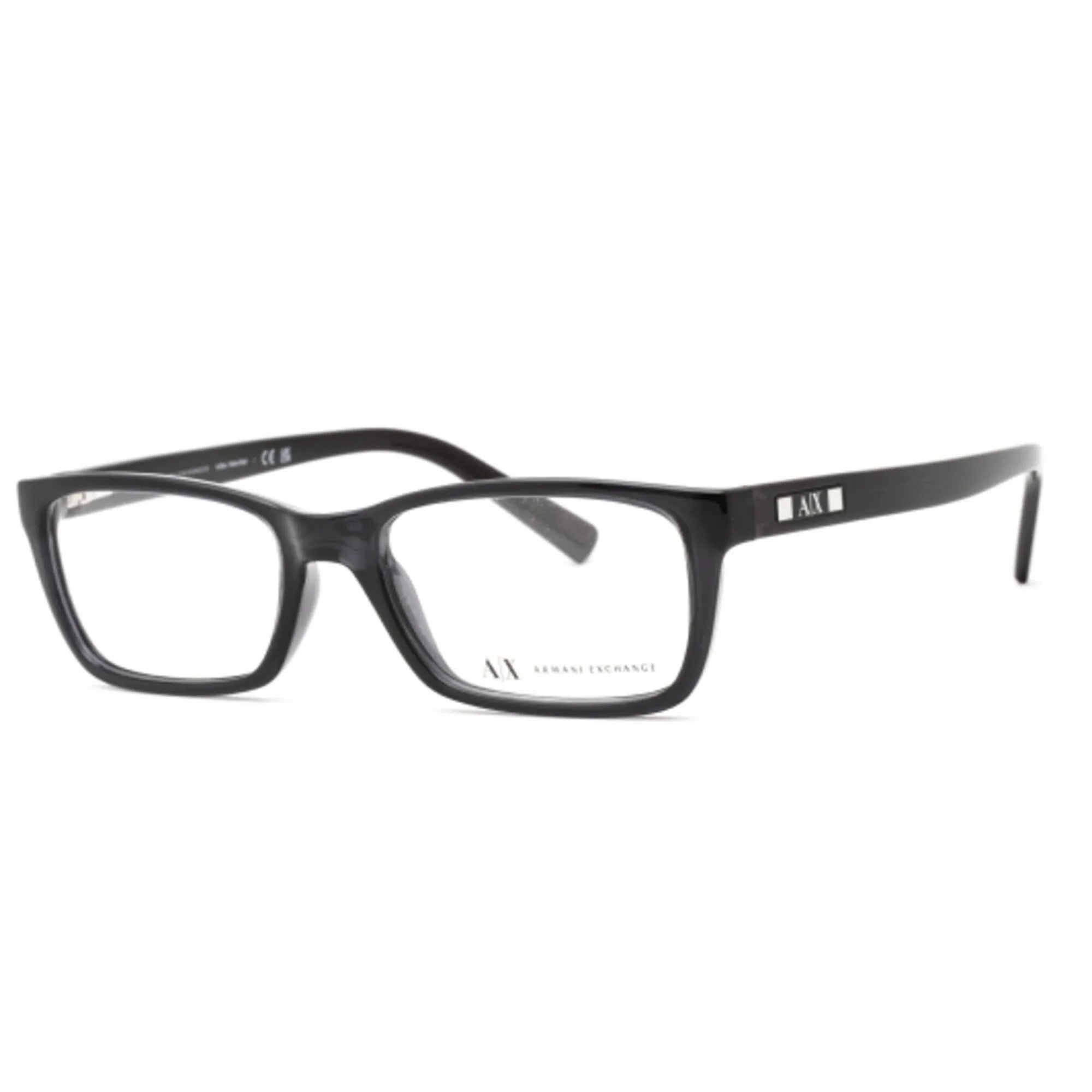 Armani Exchange Women's Eyeglasses - Black Rectangular Frame Clear Lens | AX3007 8005