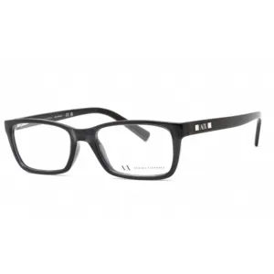 Armani Exchange Women's Eyeglasses - Black Rectangular Frame Clear Lens | AX3007 8005