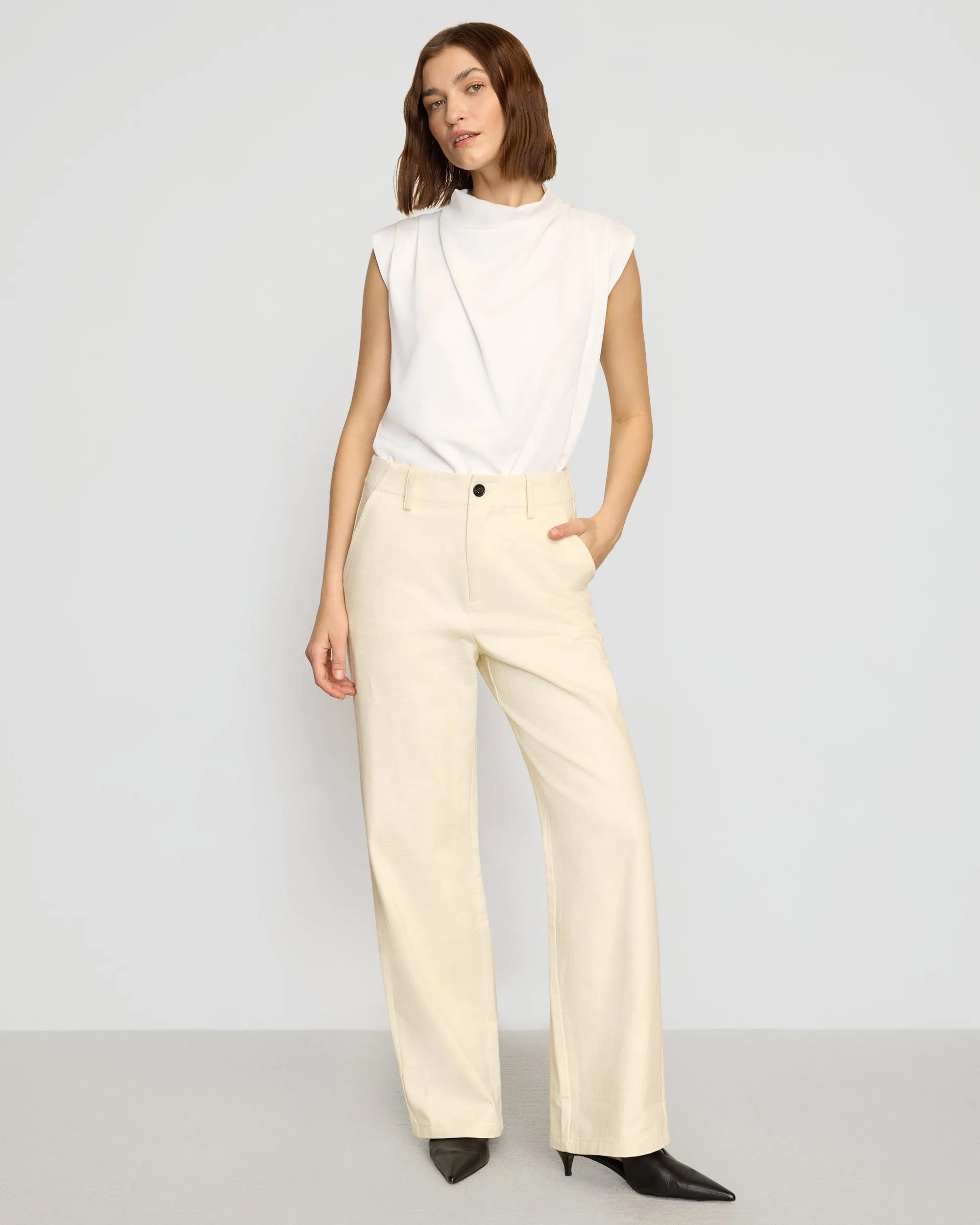 Aster Herringbone Denim Pant