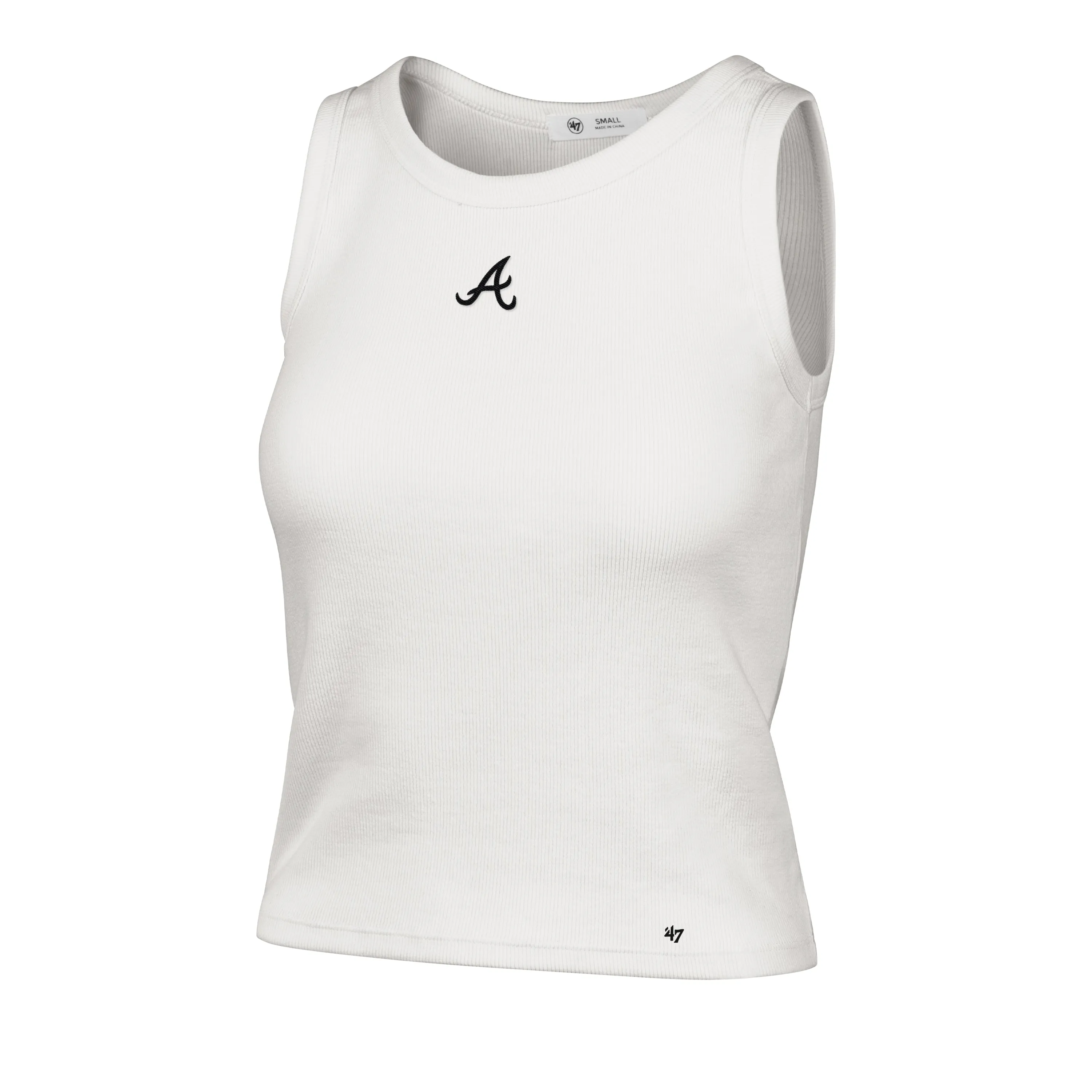 ATLANTA BRAVES MICRO EMB '47 BABY RIB TANK WOMENS