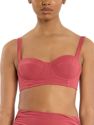 Balconette Bikini Swimsuit Top Sunbaked Red