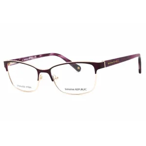 Banana Republic Women's Eyeglasses - 52mm Matte Purple Violet Frame | Mabel 01JZ 00
