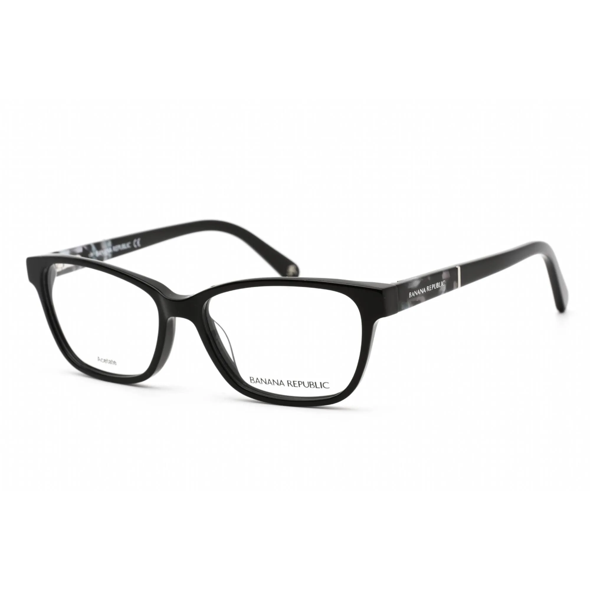 Banana Republic Women's Eyeglasses - Black Plastic Rectangular Frame | Clare 0807 00