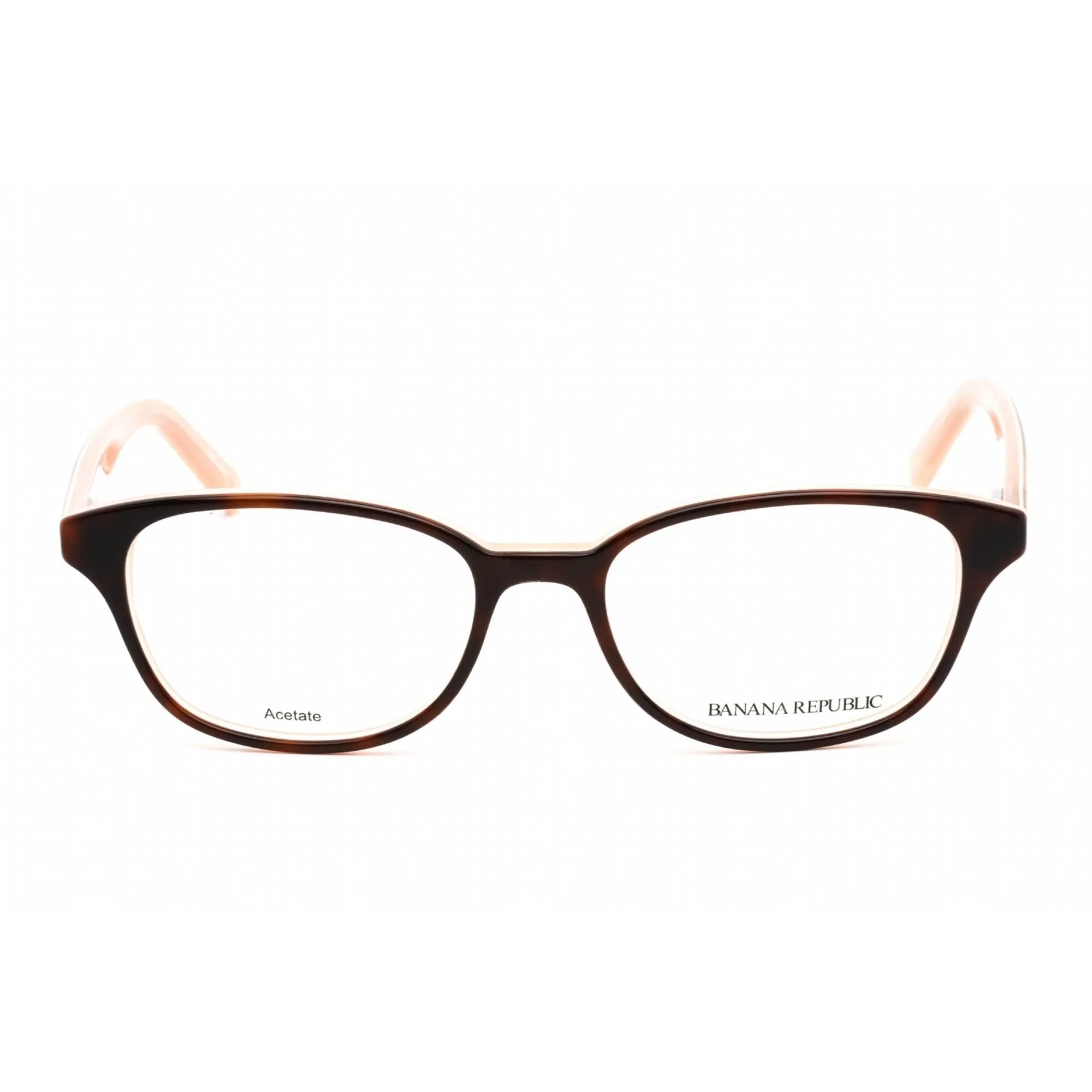 Banana Republic Women's Eyeglasses - Havana Peach Rectangular Frame | COLEEN 0HMV 00