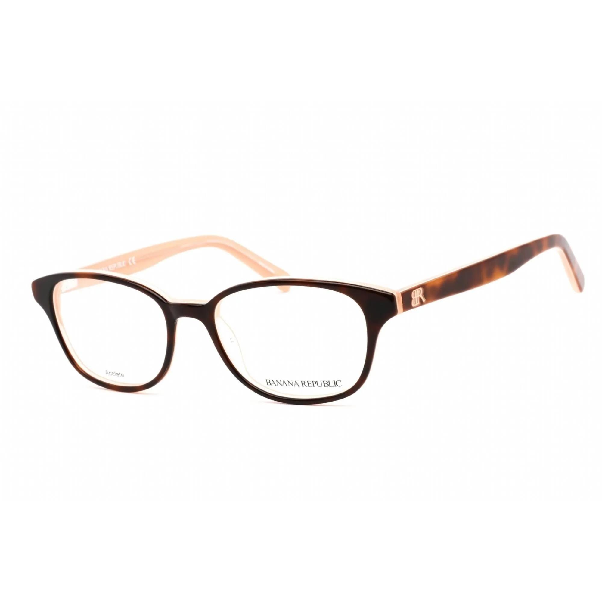 Banana Republic Women's Eyeglasses - Havana Peach Rectangular Frame | COLEEN 0HMV 00