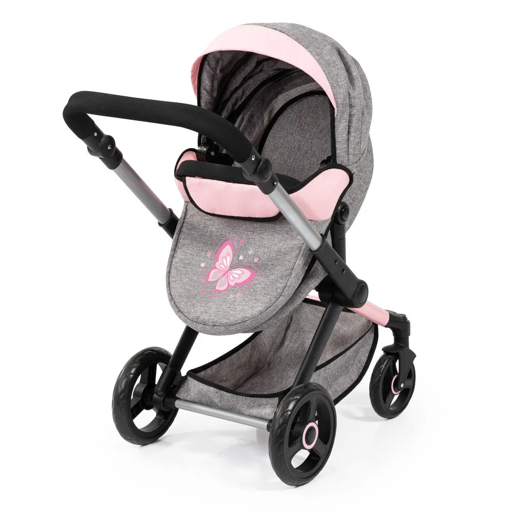 Bayer Design Fairy-Themed Doll Pram and Care Set - 10 Piece Mega Set