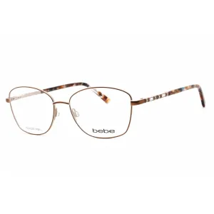 Bebe Women's Eyeglasses - Topaz Rectangular Shape Plastic Frame Clear Lens | BB5192 200