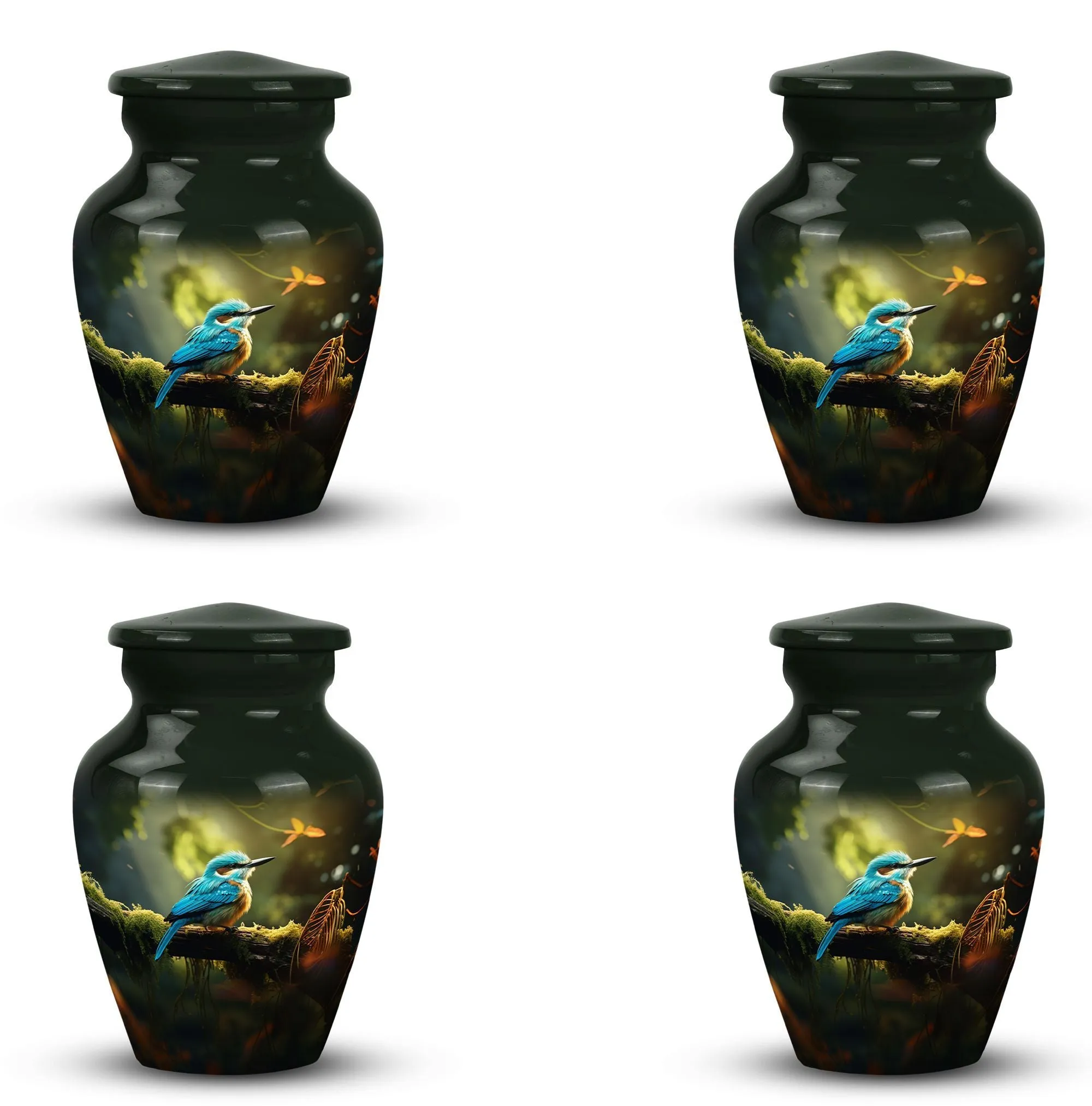 Blue Sparrow Urn - A Unique Memorial for Loved Ones