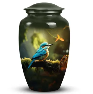 Blue Sparrow Urn - A Unique Memorial for Loved Ones