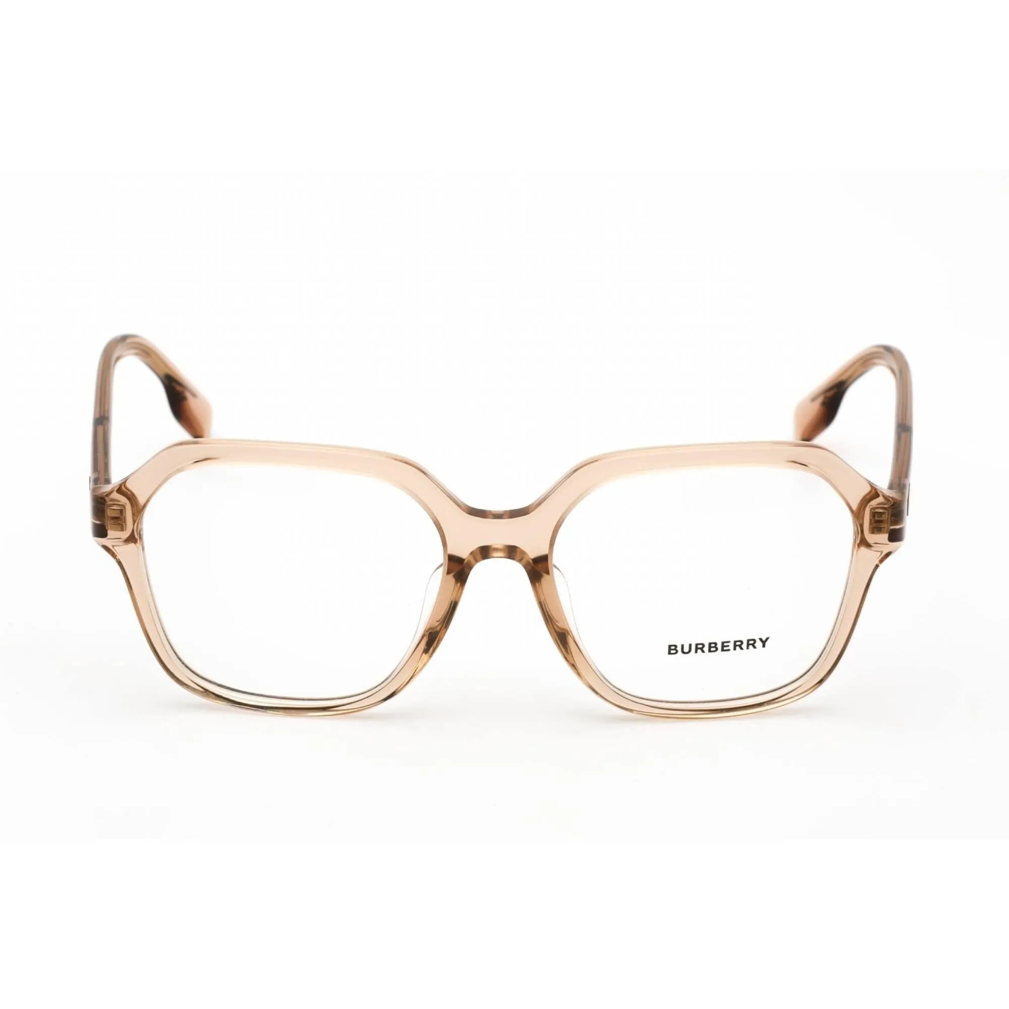 Burberry Women's Eyeglasses - Full Rim Hexagon Peach Plastic Frame | 0BE2358F 3358