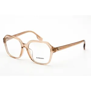 Burberry Women's Eyeglasses - Full Rim Hexagon Peach Plastic Frame | 0BE2358F 3358