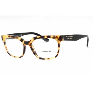 Burberry Women's Eyeglasses - Light Havana Plastic Square Full Rim Frame | BE2277 3741