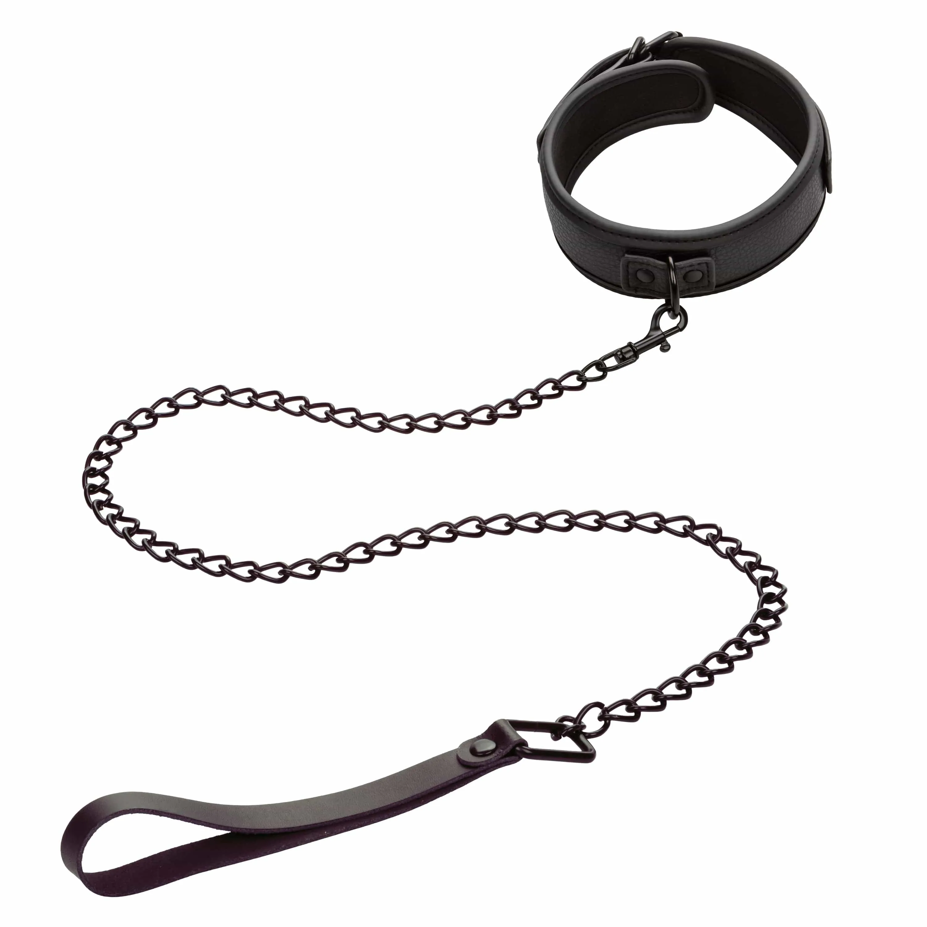 California Exotics - Nocturnal Collection Collar and Leash (Black)