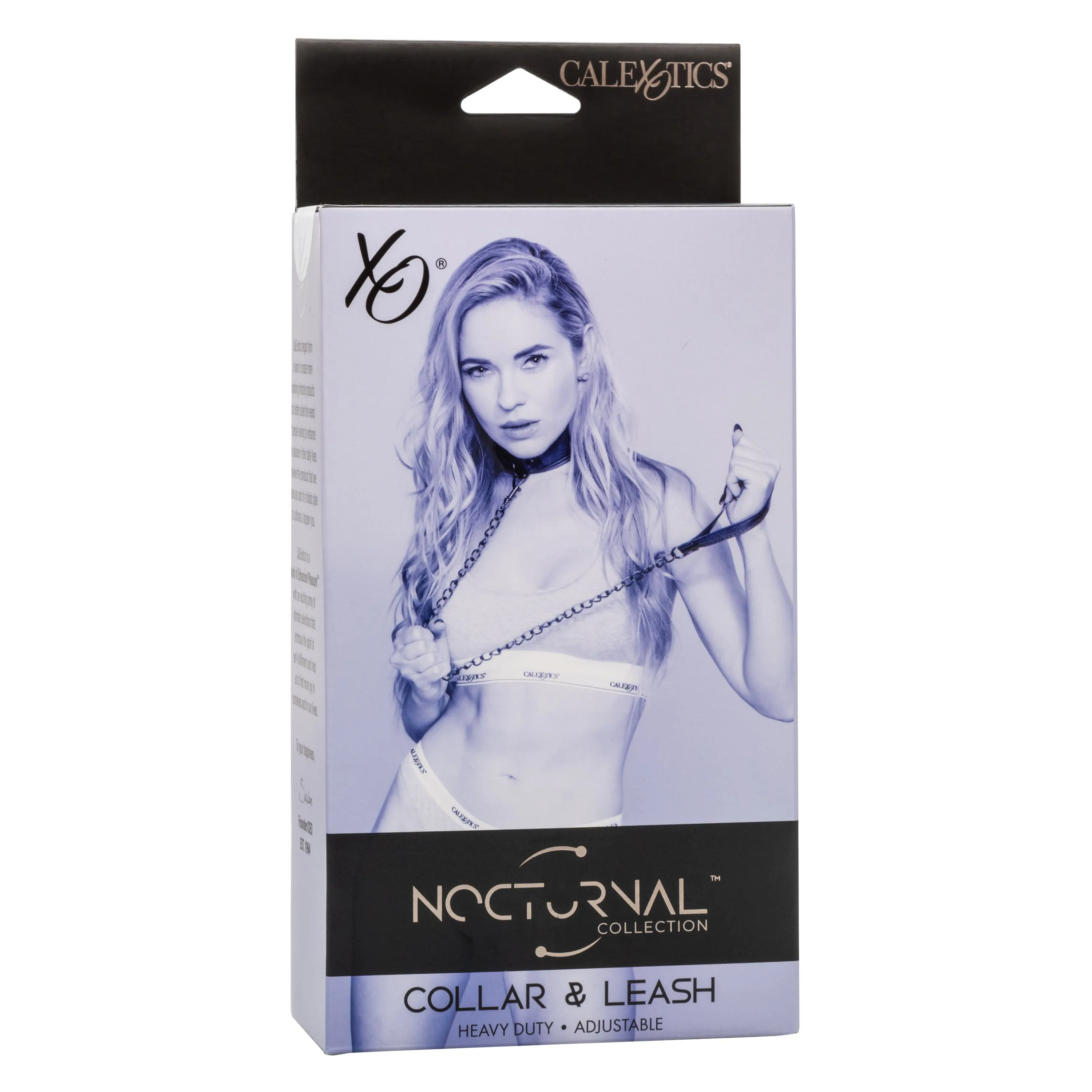 California Exotics - Nocturnal Collection Collar and Leash (Black)