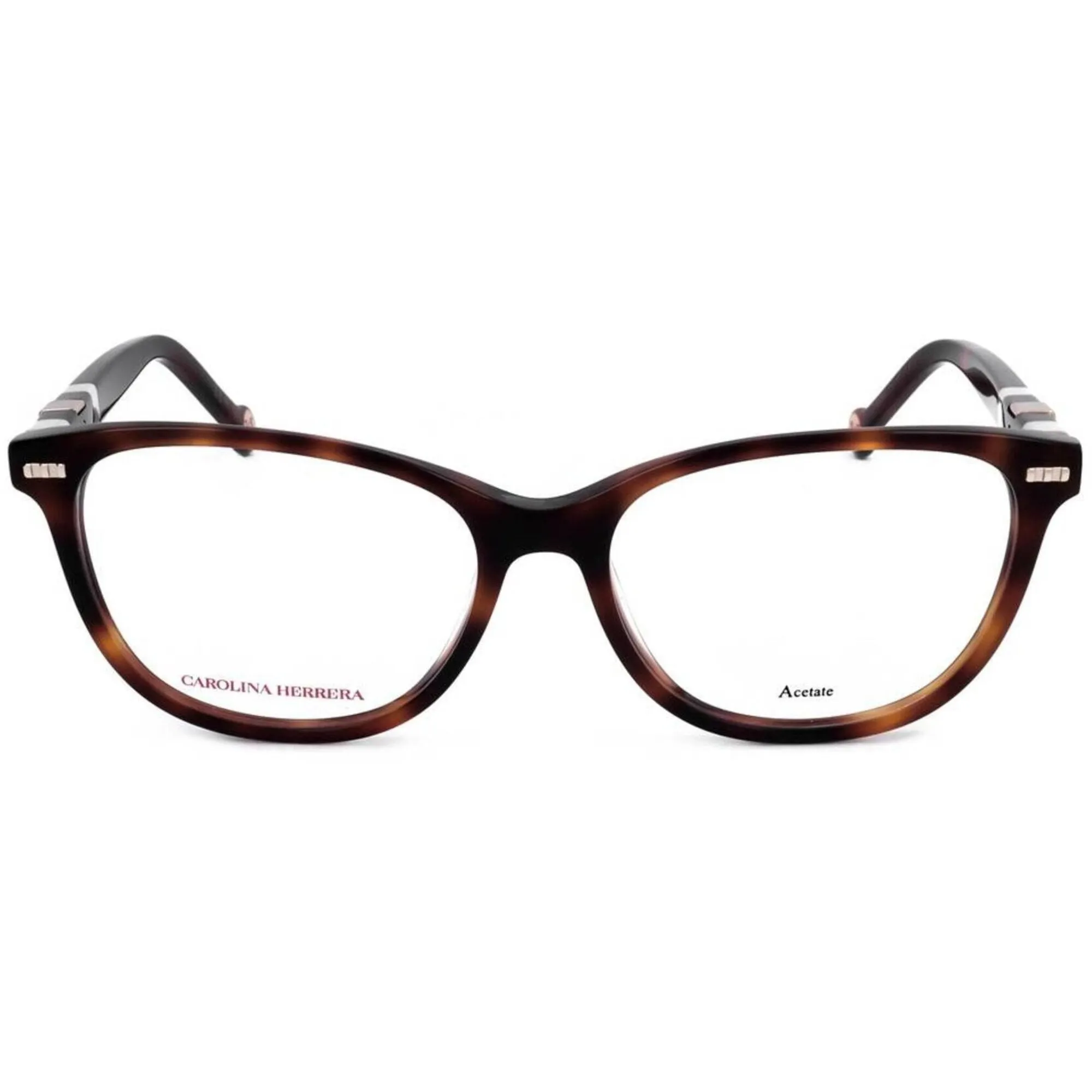Carolina Herrera Women's Eyeglasses - Havana Ivory Full Rim Cat Eye | CH 0048 0C1H