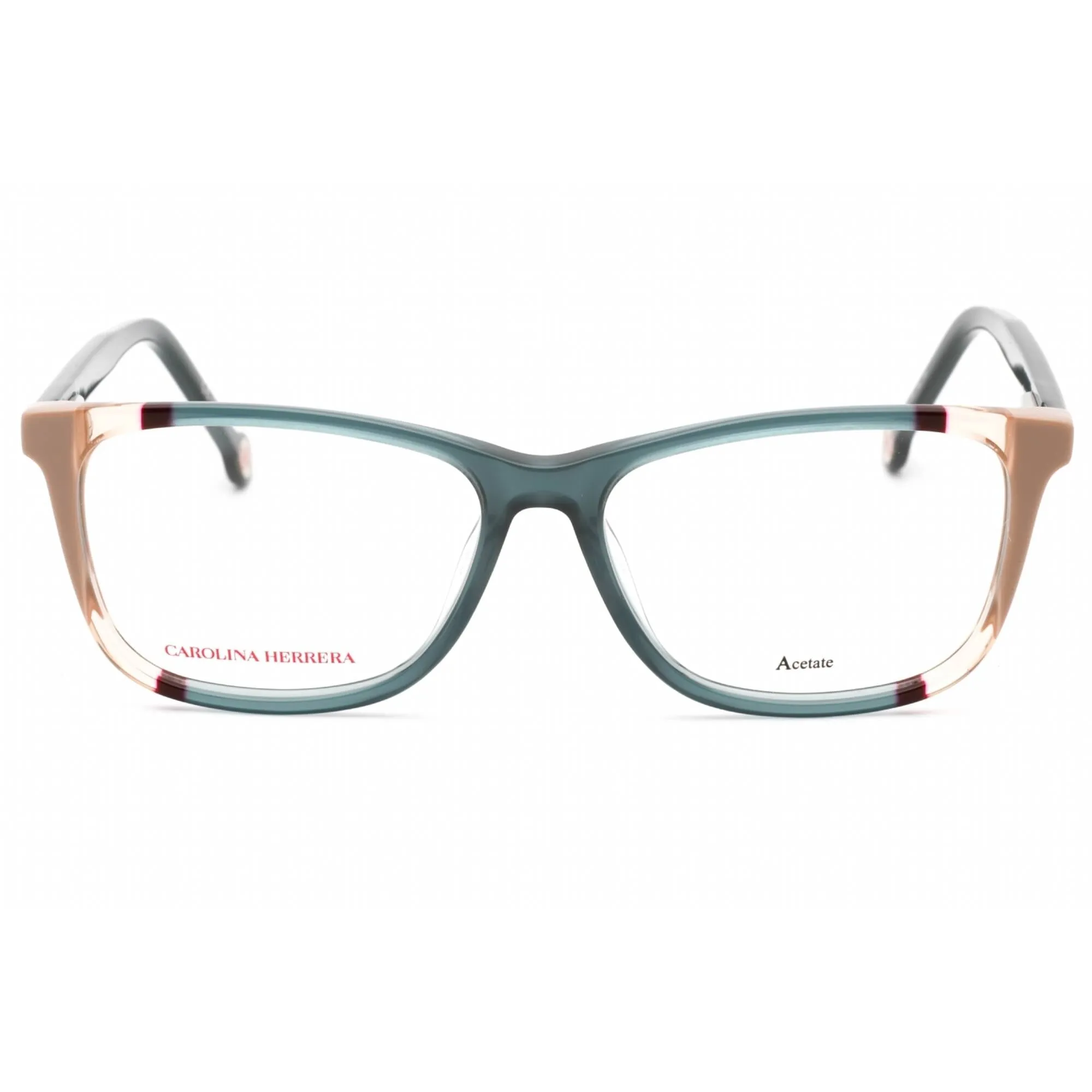 Carolina Herrera Women's Eyeglasses - Teal Brown Plastic 53mm Frame | CH 0066 0HBJ