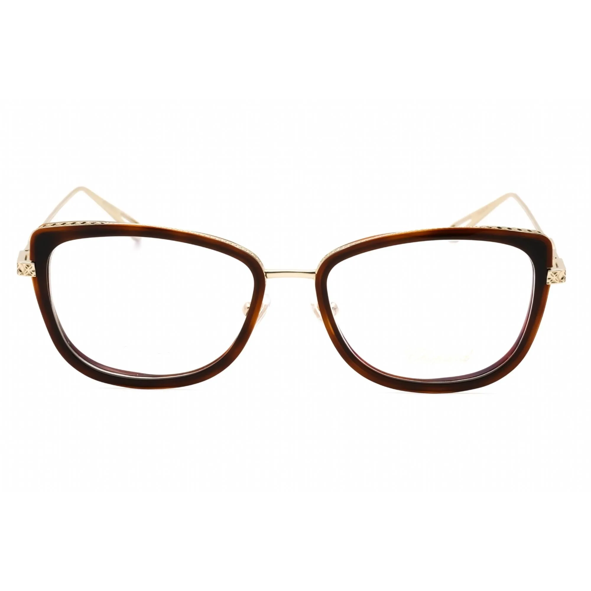 Chopard Women's Eyeglasses - Brown Metal Butterfly Full Rim Frame | VCH256M 08FE
