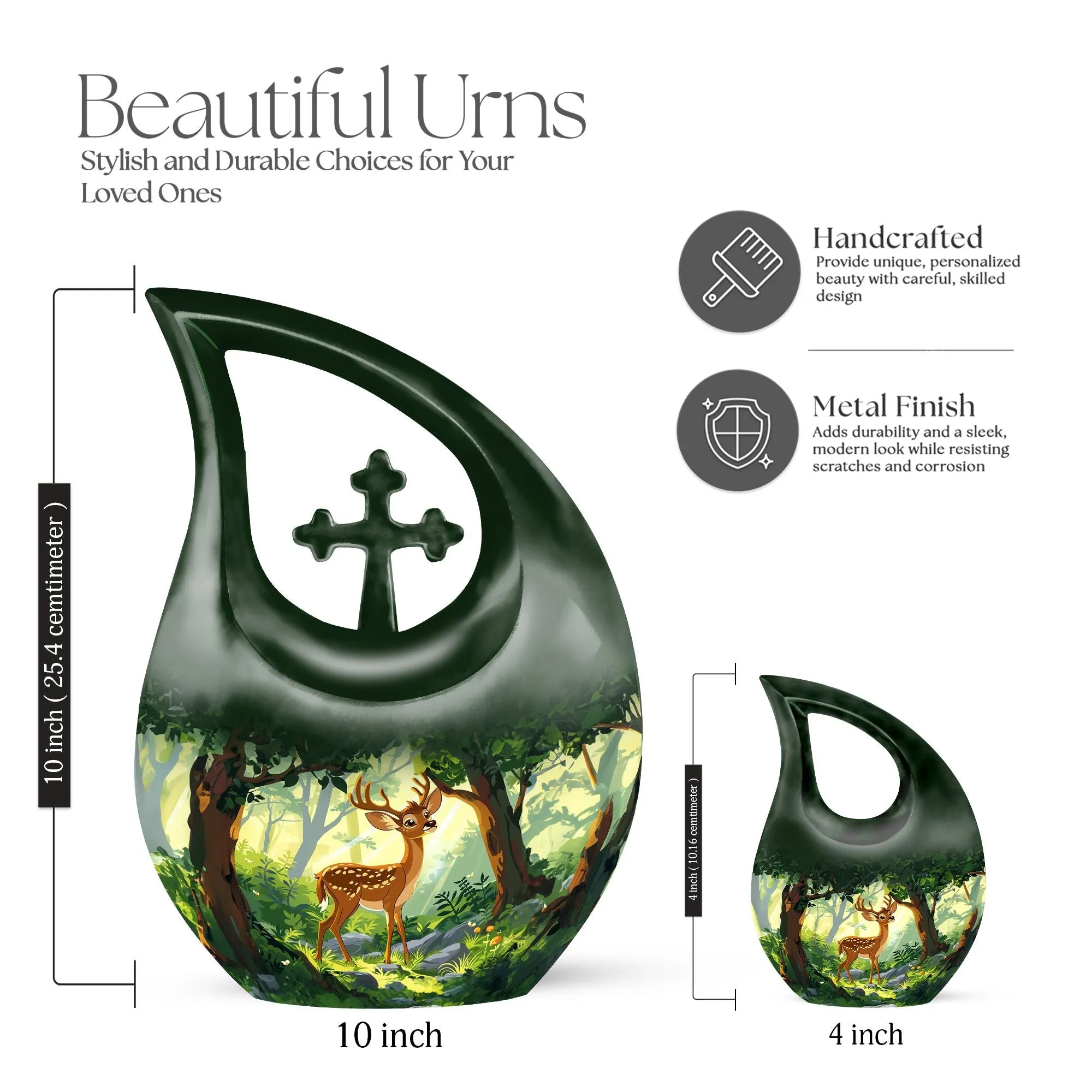 Deer Cremation Urn: Keepsake Cremation Urn For Human Ashes
