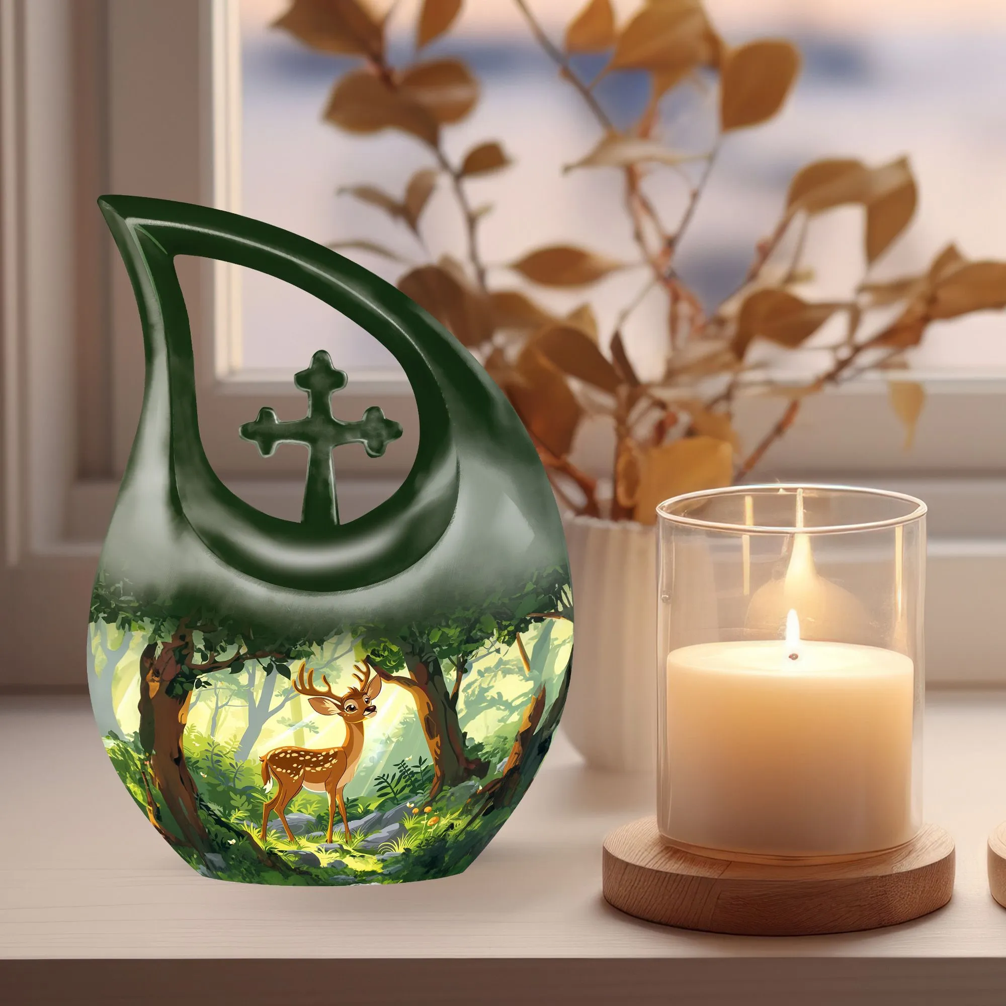 Deer Cremation Urn: Keepsake Cremation Urn For Human Ashes