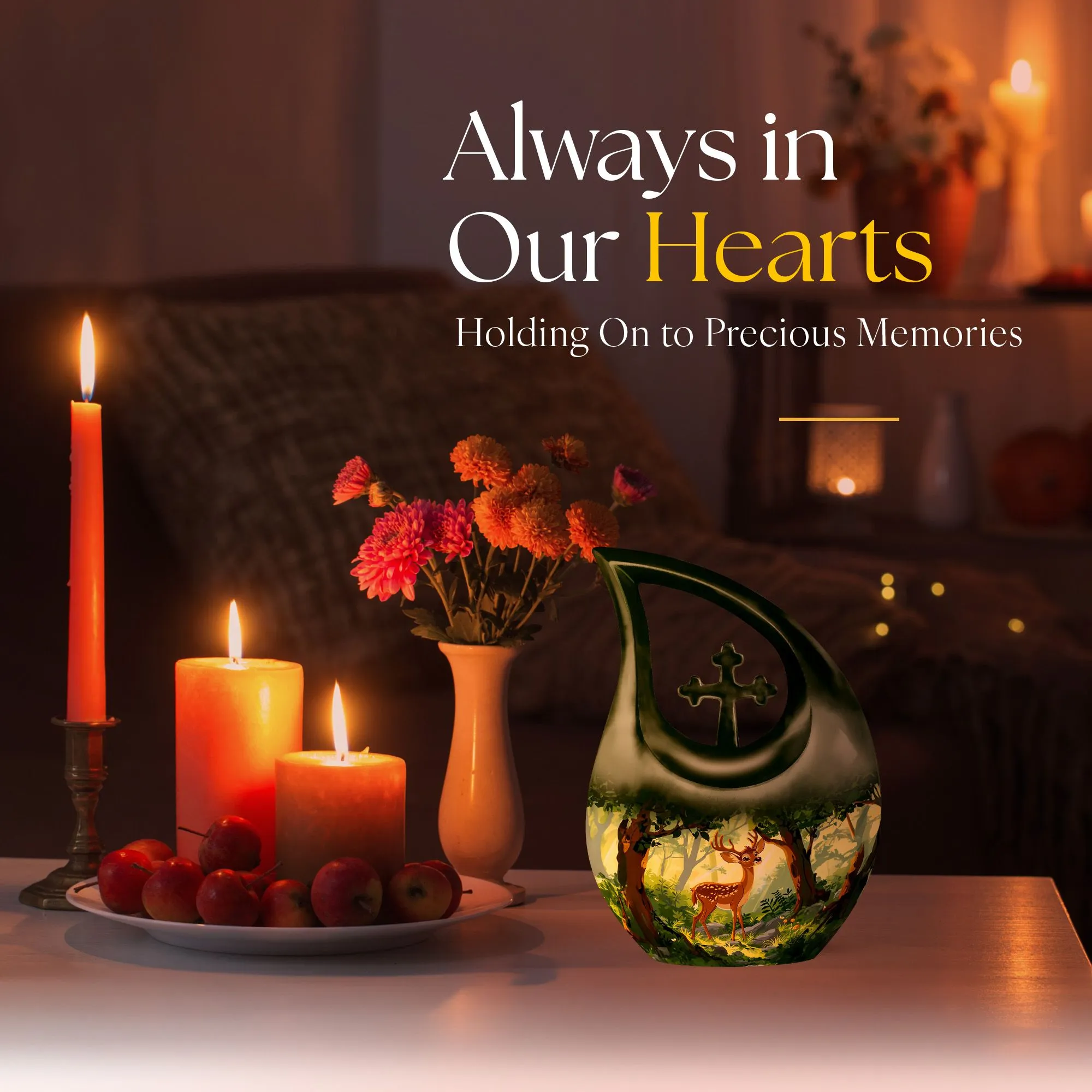 Deer Cremation Urn: Keepsake Cremation Urn For Human Ashes