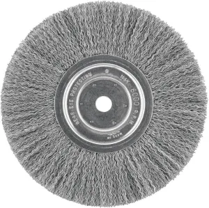 DEWALT DW4907-Wire Wheel, 8-Inch, Crimped, 5/8-Inch Arbor, Wide Face, .014-Inch
