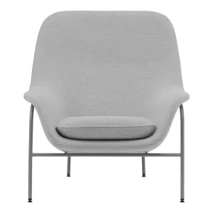 Drape High Lounge Chair - Steel Legs