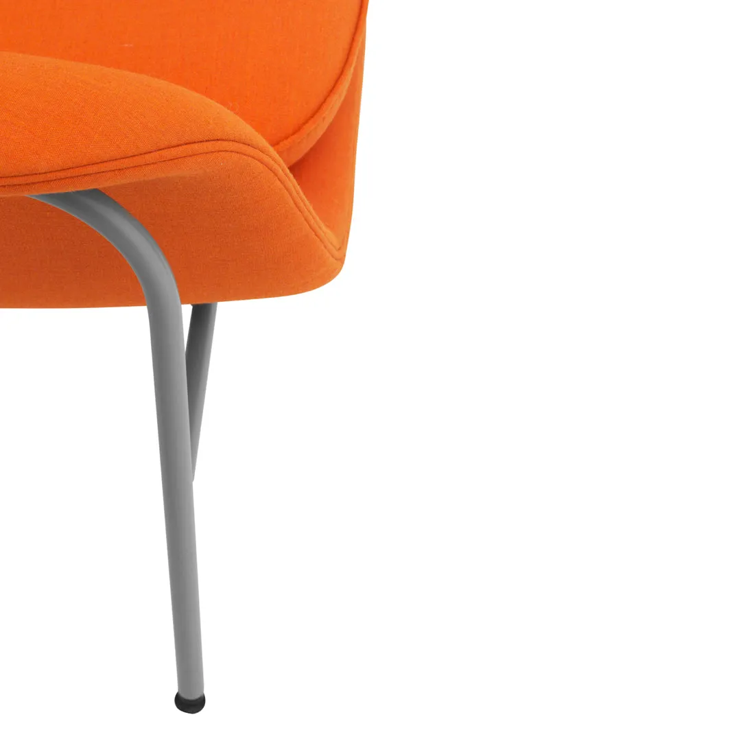 Drape High Lounge Chair - Steel Legs
