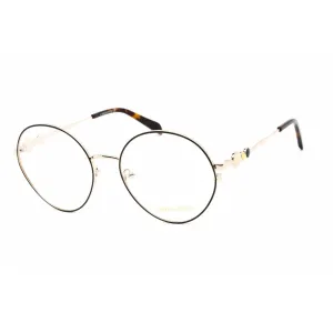 Emilio Pucci Women's Eyeglasses - Black/Other Metal Round Shape Frame | EP5203 005