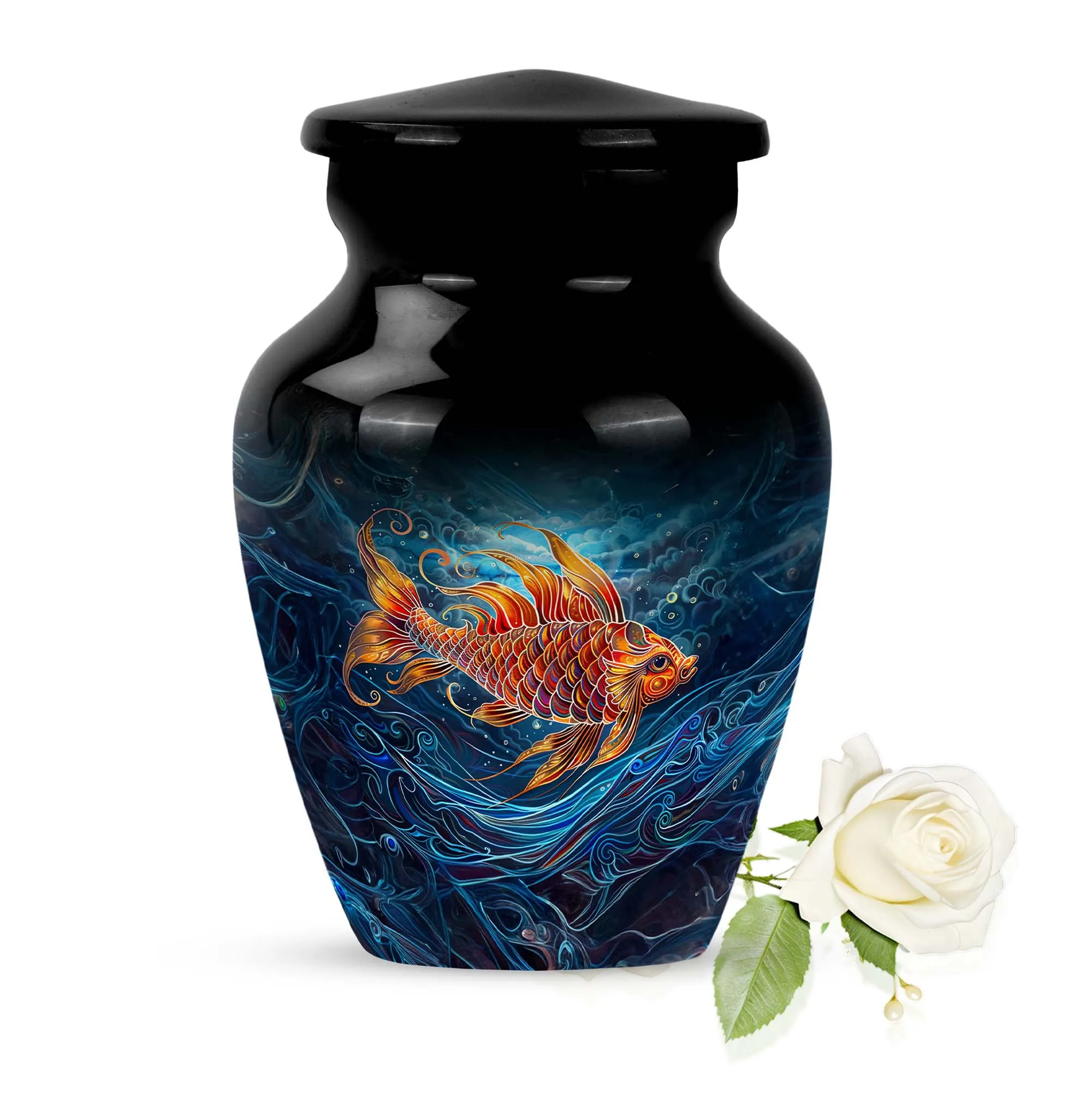 Fish-Themed Cremation Urn for Cherished Fathers - Urn For Dad