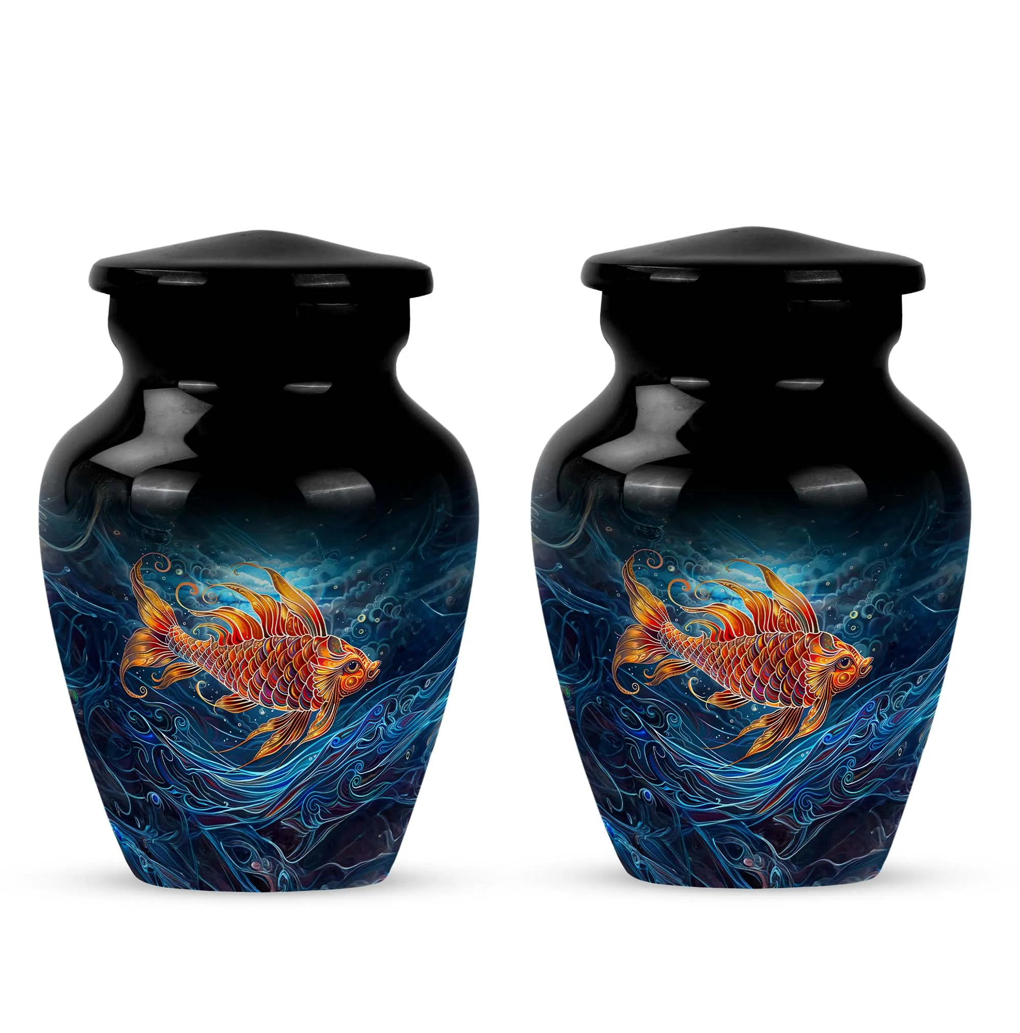 Fish-Themed Cremation Urn for Cherished Fathers - Urn For Dad