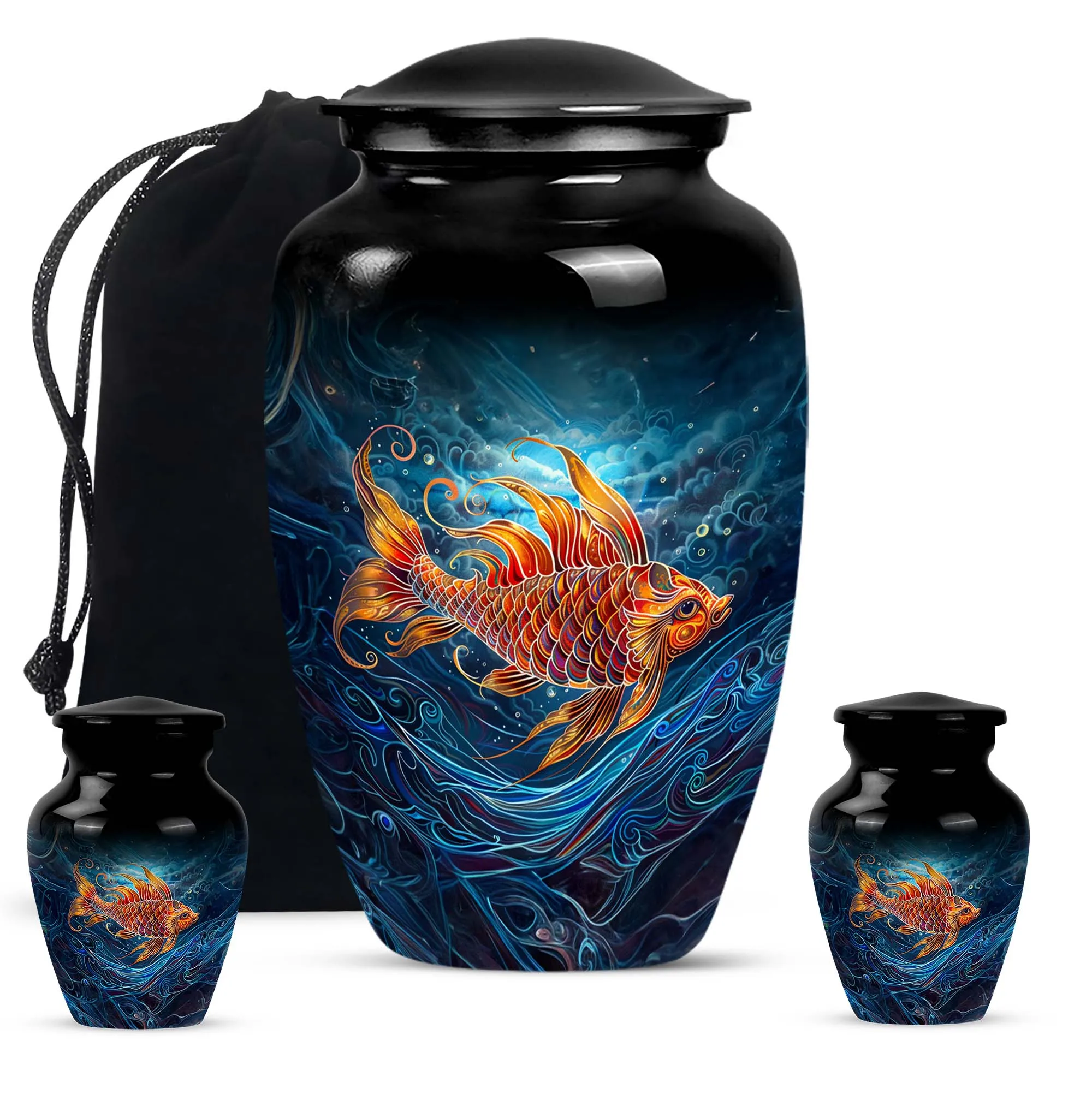 Fish-Themed Cremation Urn for Cherished Fathers - Urn For Dad