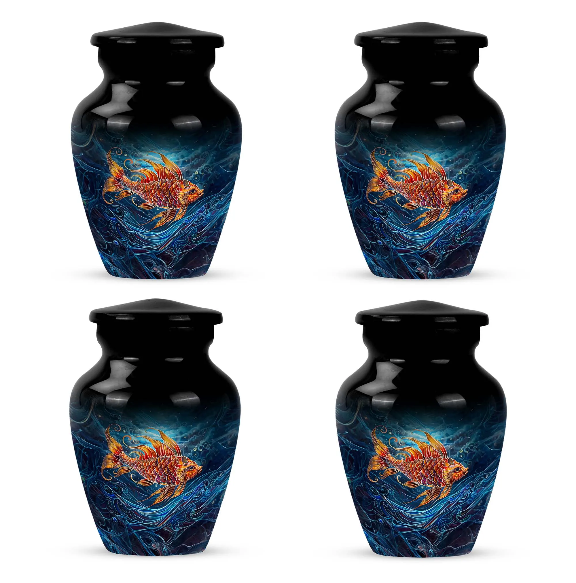 Fish-Themed Cremation Urn for Cherished Fathers - Urn For Dad