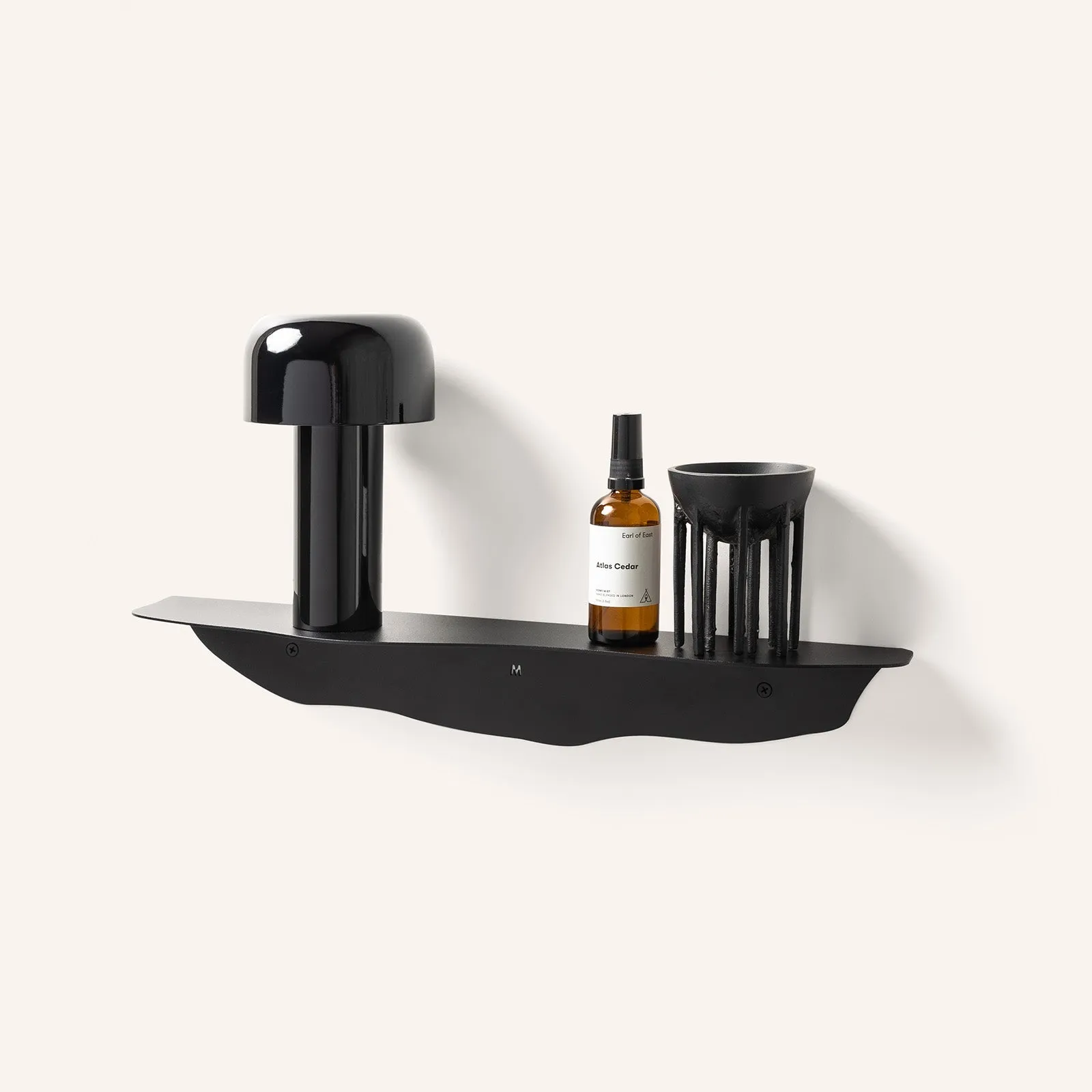 Fold Wavy Shelf 55cm - Black