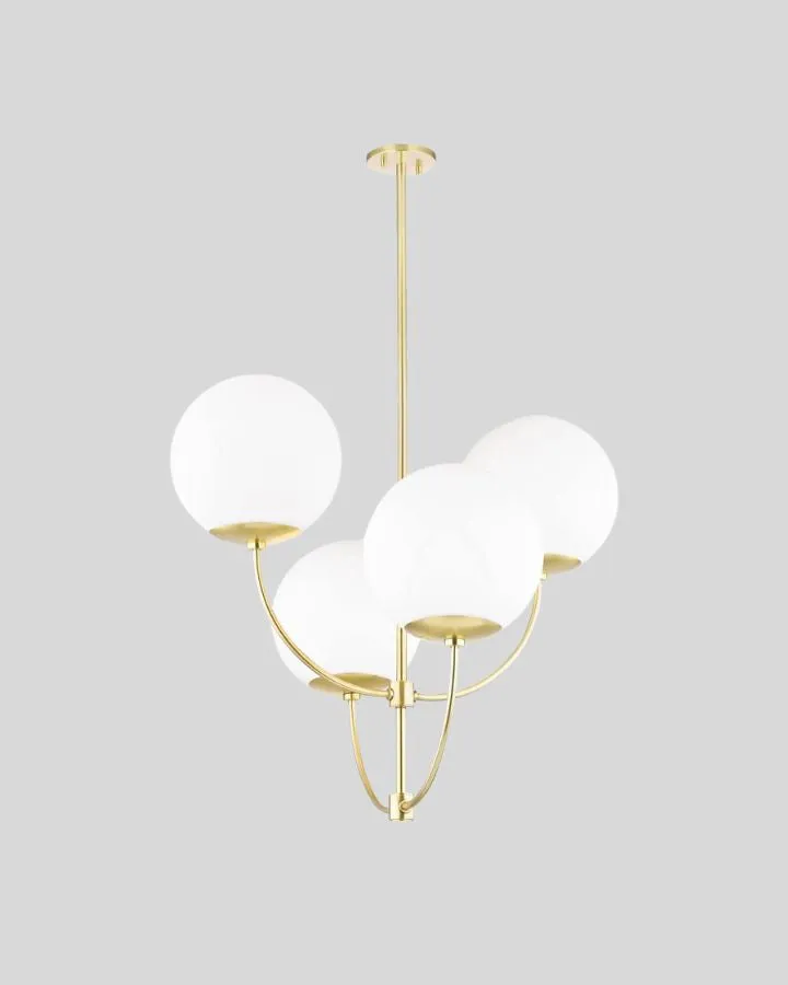 Four Orb Chandelier