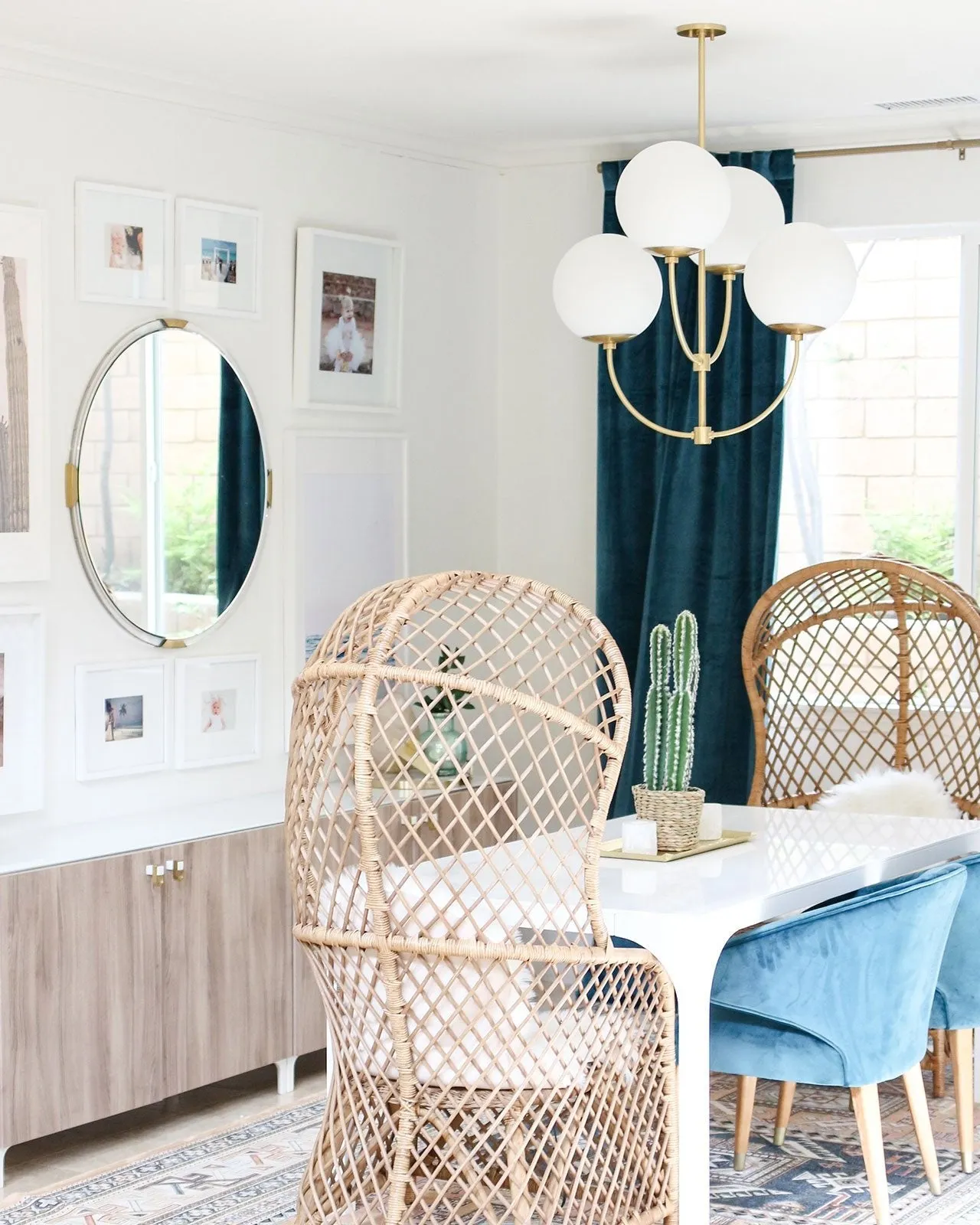 Four Orb Chandelier