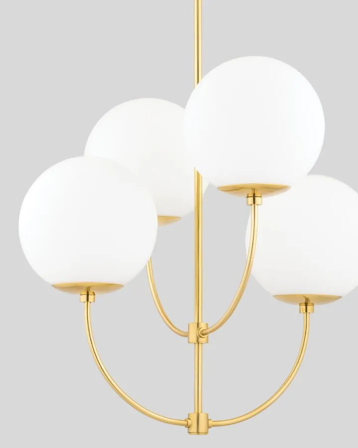 Four Orb Chandelier