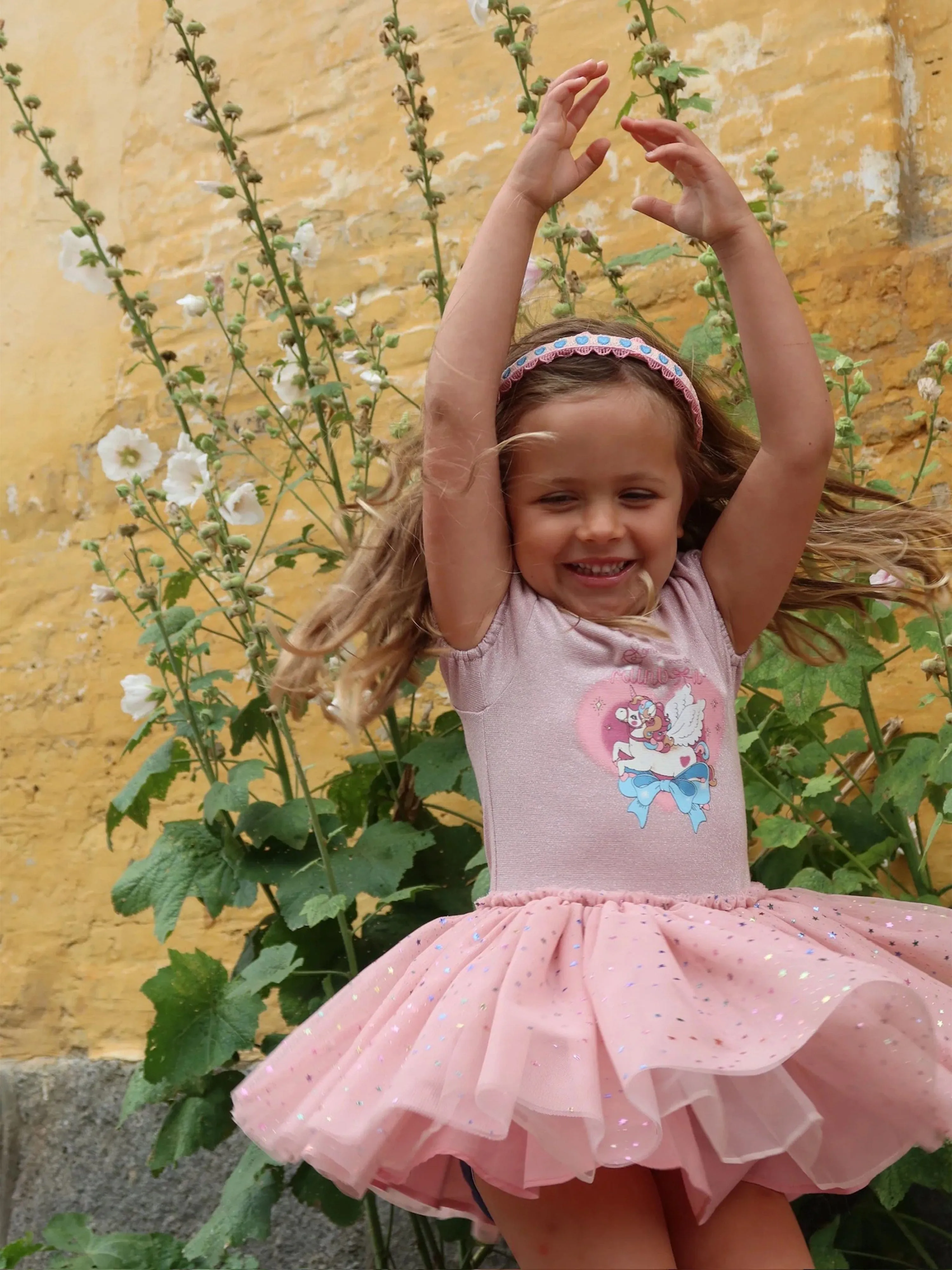 Girls Ada Fairy Ballerina Glitter Dress in Pink
