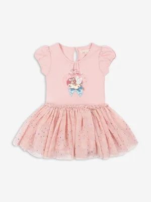 Girls Ada Fairy Ballerina Glitter Dress in Pink