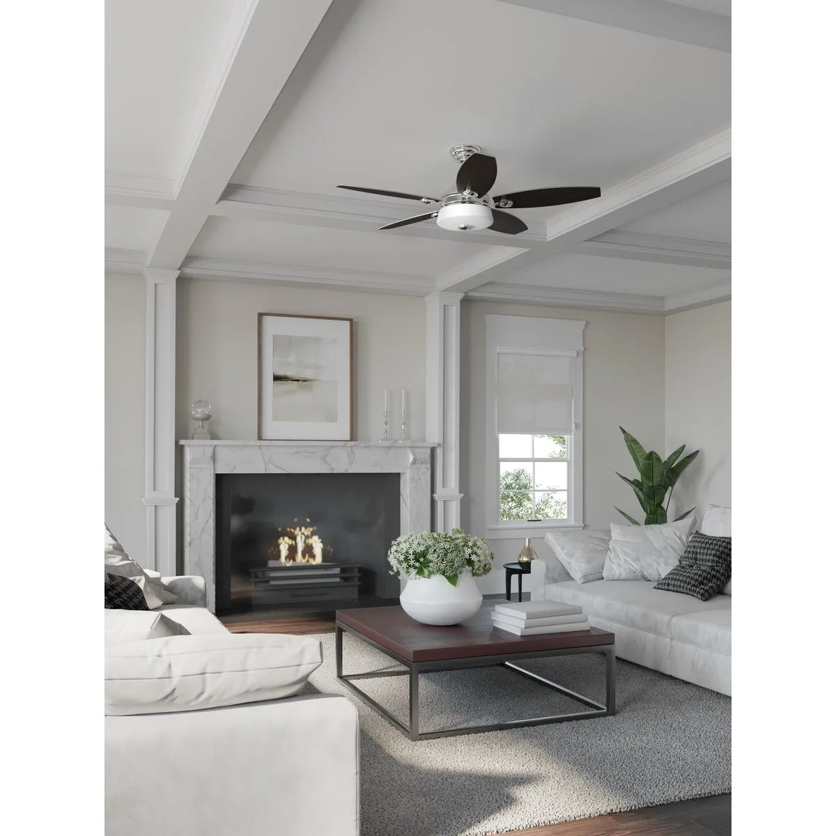 Graceful Collection 54" 5 Blade Fan w/ LED Light