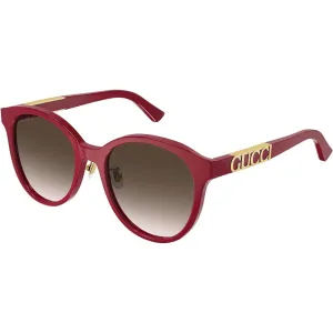 Gucci Women's Sunglasses - Red Cat Eye Shape Frame Brown Gradient Lens | GG1191SK 004