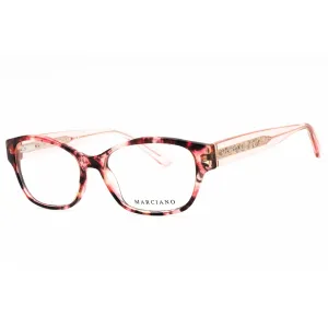 Guess By Marciano Women's Eyeglasses - Red Havana Acetate Cat Eye Frame | GM0340 054