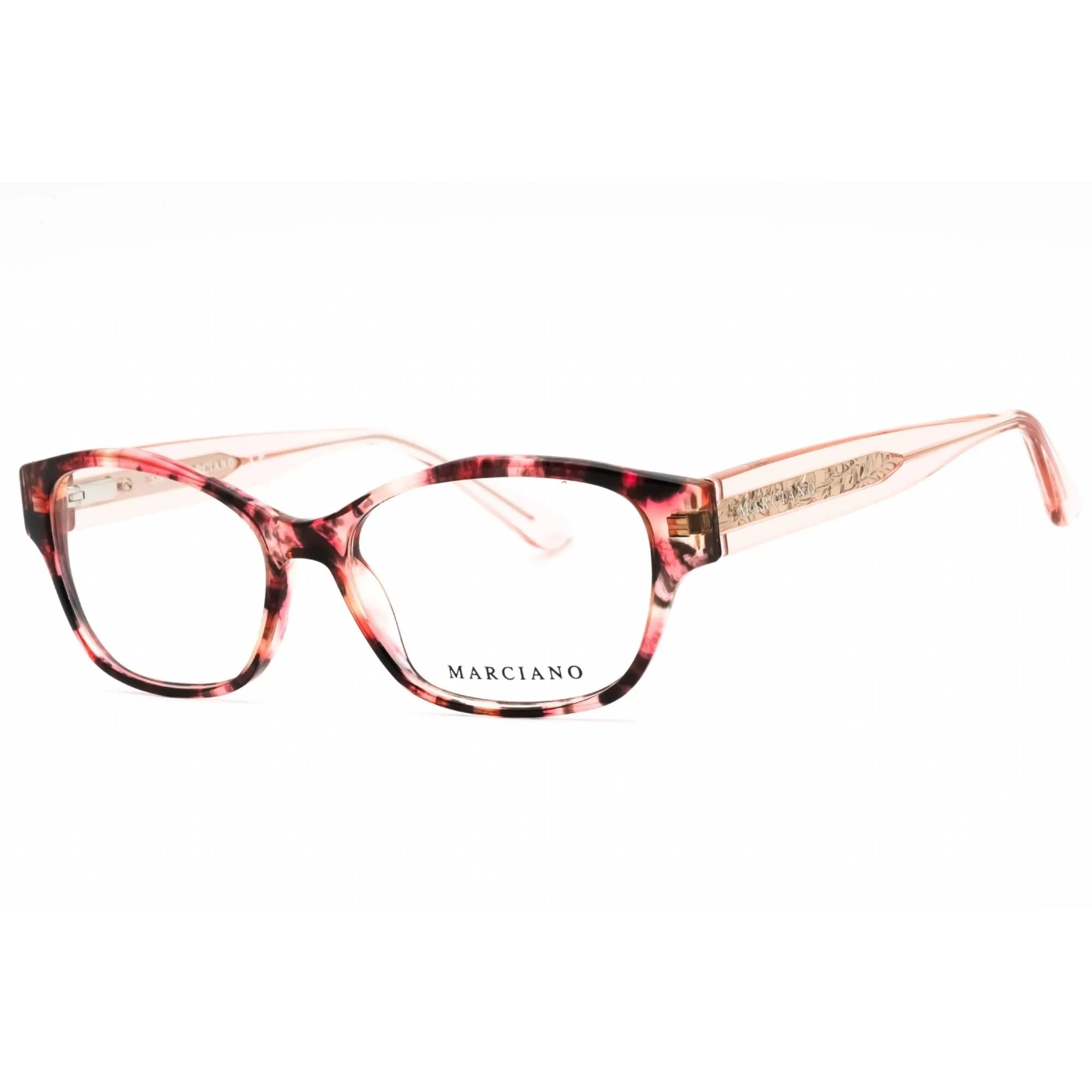 Guess By Marciano Women's Eyeglasses - Red Havana Acetate Cat Eye Frame | GM0340 054